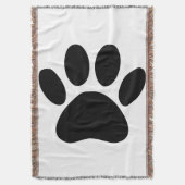 Dog Pawprint Deken (Voorkant Verticaal)
