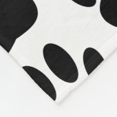 Dog Pawprint Fleece Deken (Hoek)