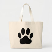Dog Pawprint Grote Tote Bag (Voorkant)