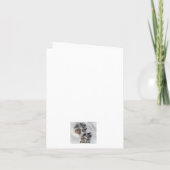 Dog Pawprint in Snow Christmas decoration. Kaart (Achterkant)