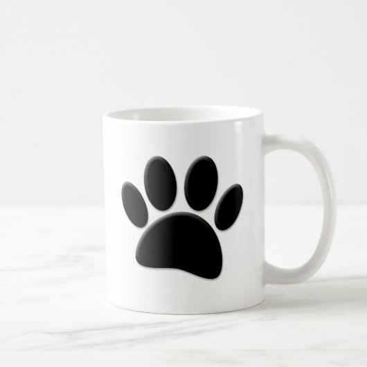Dog Pawprint Koffiemok (Rechts)