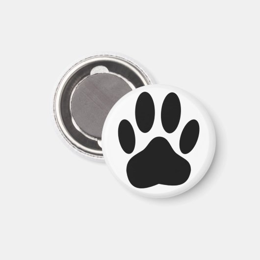 Dog Pawprint Magneet (Voorkant / Achterkant)