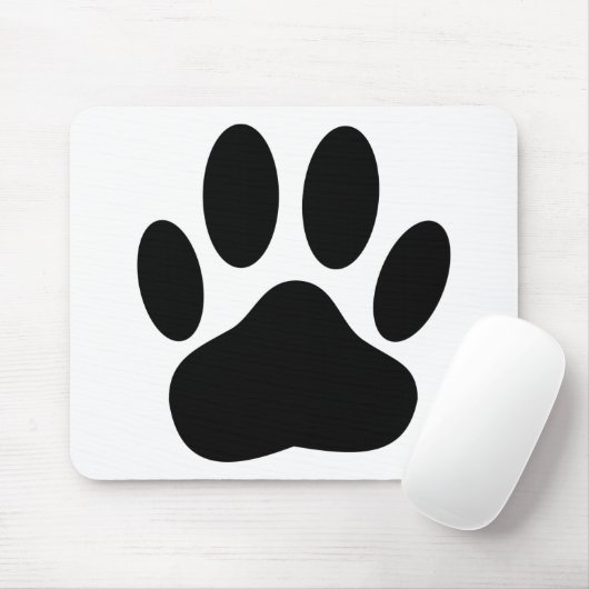 Dog Pawprint Muismat (Met muis)
