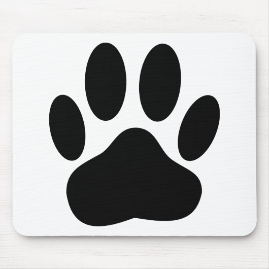 Dog Pawprint Muismat (Voorkant)