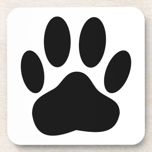 Dog Pawprint Onderzetter (Voorkant)