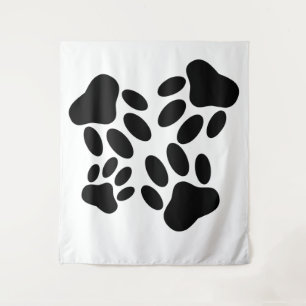 Dog Pawprint Patroon Wandkleed