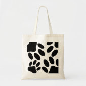 Dog Pawprint Pattern-Canvas tas (Voorkant)