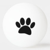 Dog Pawprint Pingpongbal (Voorkant)