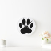 Dog Pawprint Ronde Klok (Huis)