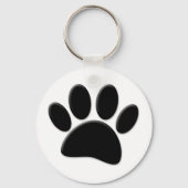 Dog Pawprint Sleutelhanger (Voorkant)