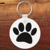 Dog Pawprint Sleutelhanger (Voorkant)