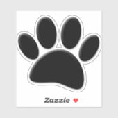 Dog Pawprint Sticker (Vel)