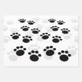 Dog Pawprint Trail Inpakpapier Vel (Voorkant)