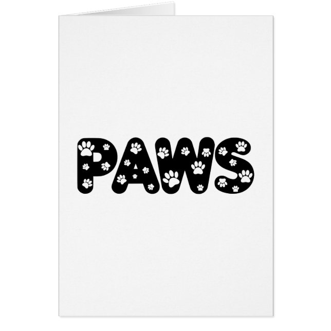 Dog Paws aangepaste tekst (Voorkant)