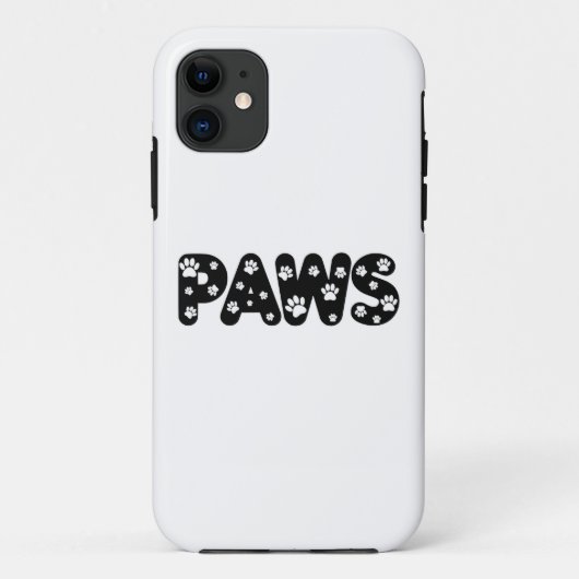 Dog Paws aangepaste tekst Case-Mate iPhone Case (Achterkant)