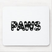 Dog Paws aangepaste tekst Muismat (Voorkant)