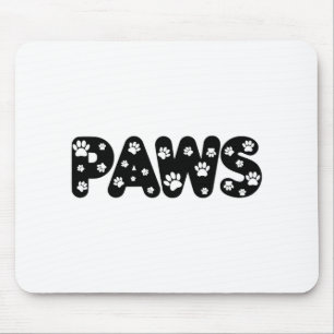 Dog Paws aangepaste tekst Muismat