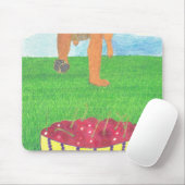 Dog paws and cherry muismat (Met muis)