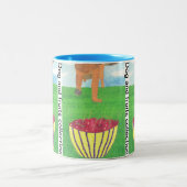 Dog paws and cherry tweekleurige koffiemok (Center)