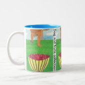 Dog paws and cherry tweekleurige koffiemok (Links)