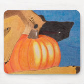 Dog paws and pumpkin mouse pad muismat (Voorkant)