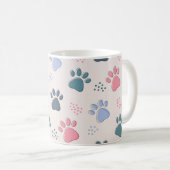 Dog Paws Animal Cute Pet Paws Gift for Pet Lovers Koffiemok (Voorkant rechts)
