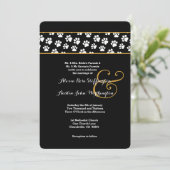 DOG PAWS Animal Print Wedding V03 Kaart (Staand voorkant)