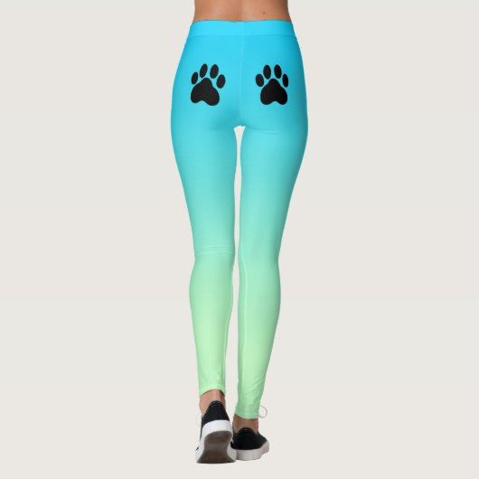 Dog + Paws Aqua Athleisure Yoga Pants Leggings (Achterkant)