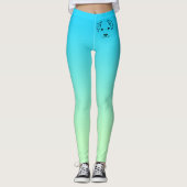 Dog + Paws Aqua Athleisure Yoga Pants Leggings (Voorkant)