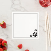 Dog Paws B&W Servet (Insitu)