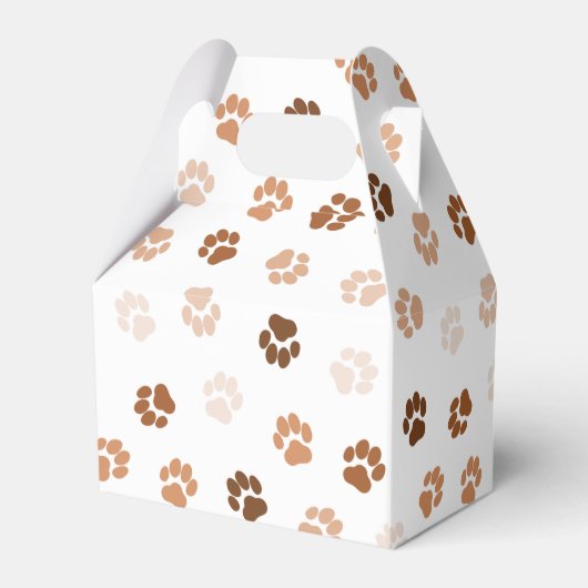 Dog paws bedankdoosjes (Achterkant)