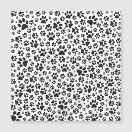Dog Paws Black and White Polka Dot