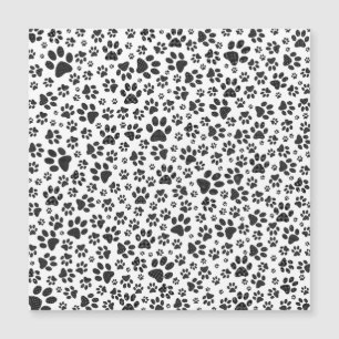 Dog Paws Black and White Polka Dot