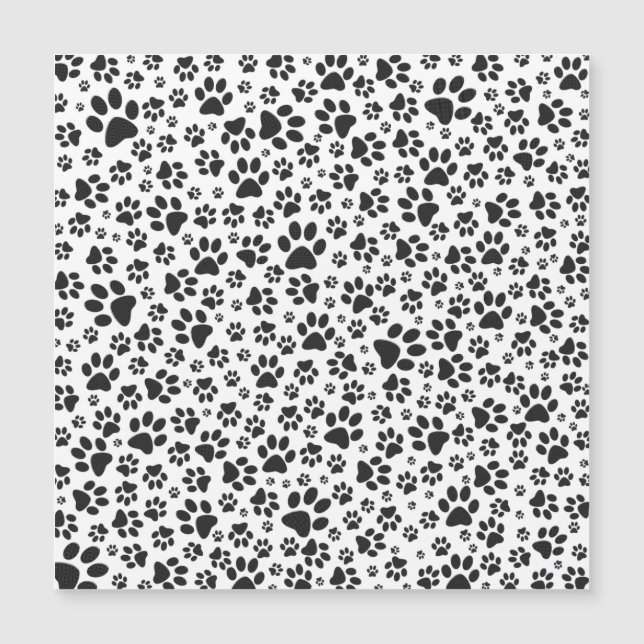 Dog Paws Black and White Polka Dot (Voorkant)