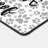 Dog Paws Black and White Polka Dot Bureaumat (Hoek)