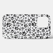 Dog Paws Black and White Polka Dot Case-Mate iPhone Case (Achterkant (horizontaal))