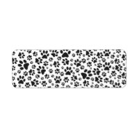 Dog Paws Black and White Polka Dot