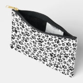 Dog Paws Black and White Polka Dot Etui (Open)