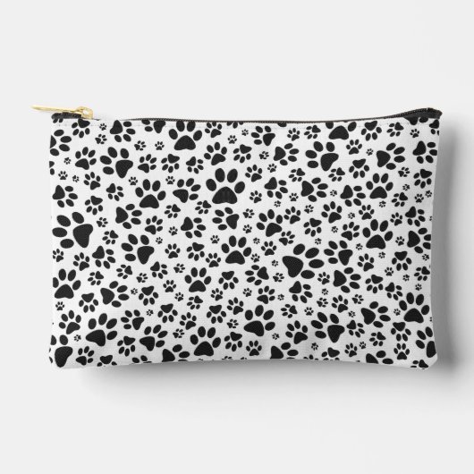 Dog Paws Black and White Polka Dot Etui (Voorkant)