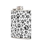 Dog Paws Black and White Polka Dot Heupfles (Links)