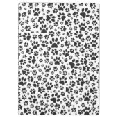 Dog Paws Black and White Polka Dot Klembord (Achterkant)