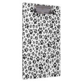 Dog Paws Black and White Polka Dot Klembord (Rechts)