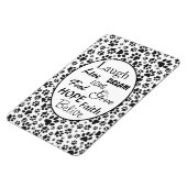 Dog Paws Black and White Polka Dot Magnet Magneet (Linkerzijde)