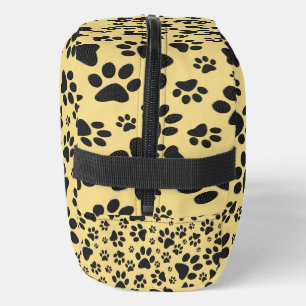 Dog Paws Black and White Polka Dot on butter room Toilettasje