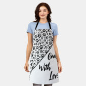 Dog Paws Black and White Polka Dot Schort (Gedragen)