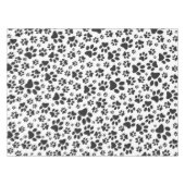 Dog Paws Black and White Polka Dot Tafelkleed (Voorkant (Horizontaal))