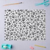 Dog Paws Black and White Polka Dot Tissuepapier (Craft)