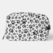 Dog Paws Black and White Polka Dot Toilettasje (Achterkant)