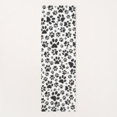 Dog Paws Black and White Polka Dot Yogamat (Voorkant)