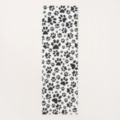 Dog Paws Black and White Polka Dot Yogamat (Achterkant)